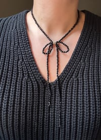 Image 5 of Bow Necklace “Bow-lo” - Options
