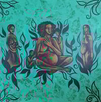 "Mothers and Children" Original Painting 