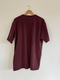 Image 3 of Vintage Carhartt - Burgundy Henley Short Sleeve T-Shirt