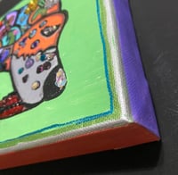 Image 4 of Pop Art Mixed Media Dog Painting
