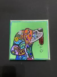 Image 5 of Pop Art Mixed Media Dog Painting