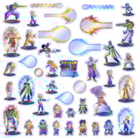 Image 3 of Dragon Ball Z: Super Butouden 2 Sticker/Magnet Sets (42 Pieces)