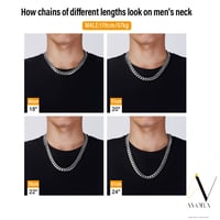 Image 5 of 12mm Silver Cuban Link Chain 