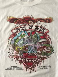 Image 1 of Vintage Single Stitch 1993 AM-JAM Tattoo Expo T-Shirt Large