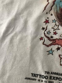 Image 4 of Vintage Single Stitch 1993 AM-JAM Tattoo Expo T-Shirt Large