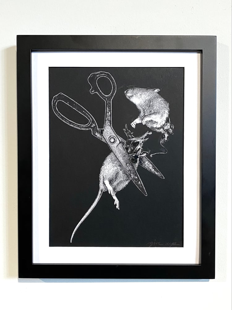 Image of 'no rats' original collage