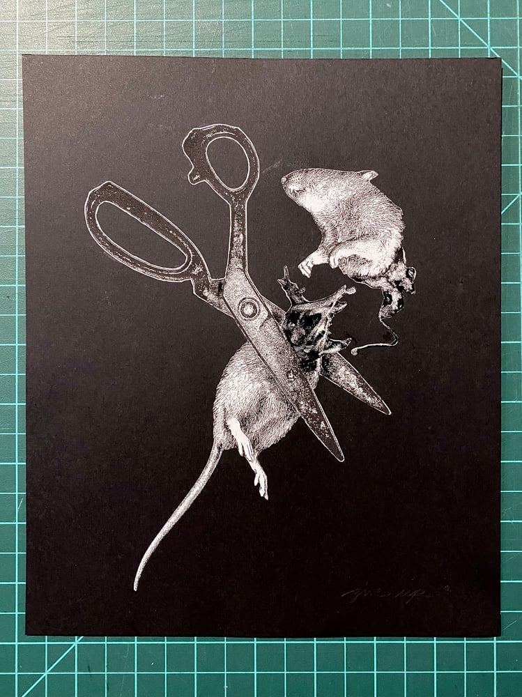 Image of 'no rats' original collage