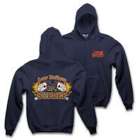 Image 1 of LRC X SUPDEF - " ULTIMATE X " - NAVY HOODIE