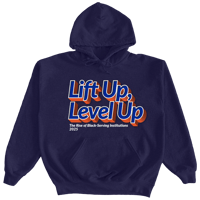 Image 1 of "Lift Up , Level Up" 2 - Navy Sweatshirt