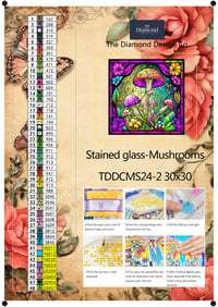 Image 3 of Stained Glass Mini Diamond Painting Kit by StainedGlassPNGShop