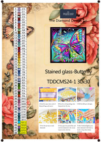 Image 4 of Stained Glass Mini Diamond Painting Kit by StainedGlassPNGShop