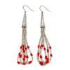 Heishi Jacla Earrings (Coral & Shell)