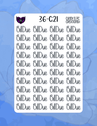 Image 22 of Bill Due G Font G-G24