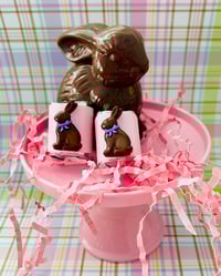Image 1 of Chocolate Bunny Container 2 Pack Chocolate Nuggets