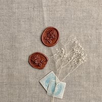Image 7 of Handmade wax seal - hydrangea | PACK of 10