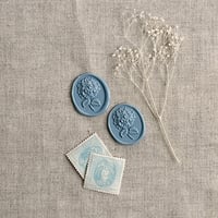 Image 8 of Handmade wax seal - hydrangea | PACK of 10