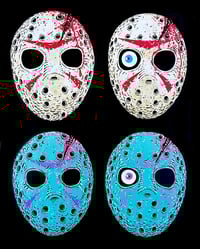 Image 1 of Friday the 13th - Jason/Retro Jason Hand painted wood cut