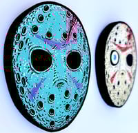 Image 2 of Friday the 13th - Jason/Retro Jason Hand painted wood cut