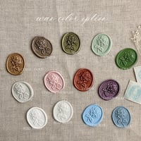 Image 10 of Handmade wax seal - hydrangea | PACK of 10