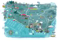 Image 1 of Map of Seven Sisters, Birling Gap and Beachy Head 