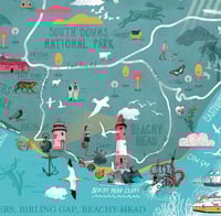 Image 2 of Map of Seven Sisters, Birling Gap and Beachy Head 