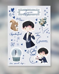 Image 1 of LADS Wedding Sticker Sheet- Zayne