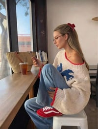 Image 1 of Blue Wing Knit