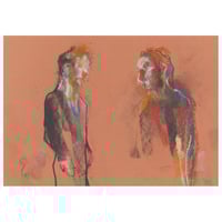 Image 1 of The Second Encounter - Soft Pastels, Charcoal  and Pencil on Paper