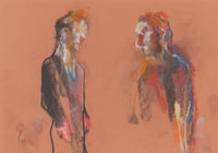 Image 2 of The Second Encounter - Soft Pastels, Charcoal  and Pencil on Paper