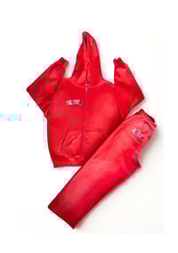 Flavor Sweatsuit 'Red Vintage Fade'