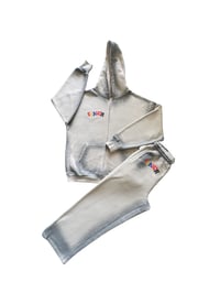 Flavor Sweatsuit Zip Up 'Cream/Gray'