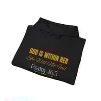 Image 4 of God Is Within Her She Will Not Fail Psalm 46:5 Hoodie | Christian Faith Scripture