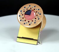 Image 5 of Jeweled USA Theme Maple yo-yo, #2026-053