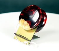 Image 2 of Cast Acrylic & Boxelder Burl yo-yo, #2026-054