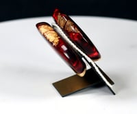 Image 3 of Cast Acrylic & Boxelder Burl yo-yo, #2026-054