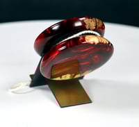 Image 4 of Cast Acrylic & Boxelder Burl yo-yo, #2026-054