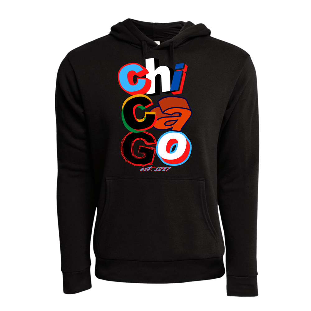 Image of BLACK STACKED HOODIE