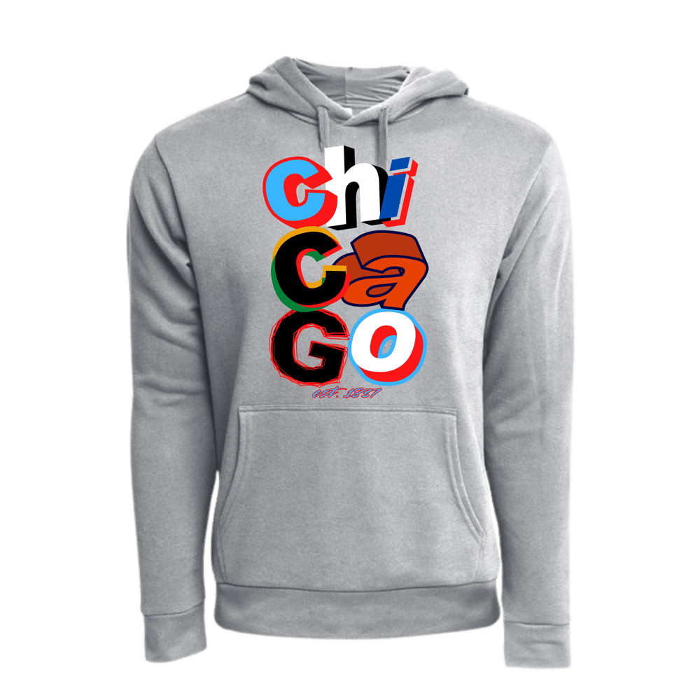 Image of GREY STACKED HOODIE