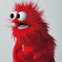 Image 2 of The MINI Critter Monster Puppet in Red