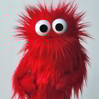 Image 1 of The MINI Critter Monster Puppet in Red