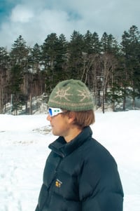 Image 1 of Sol Knit Beanie Green