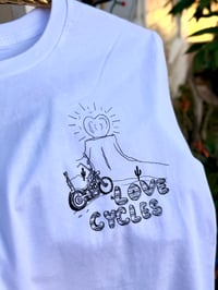 Image 6 of Viva Love Cycles, Cabrones! White Tee