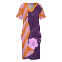 Image 1 of WAVY DAISY T SHIRT DRESS