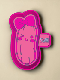 Image 3 of Cute Girly Pickle - Premium Silicone Mold