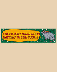 Image 1 of Something Good Rat Unicorn Bumper Sticker