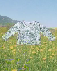 Image 1 of Janie and Jack Chinoiserie Wrap Top-3-6m