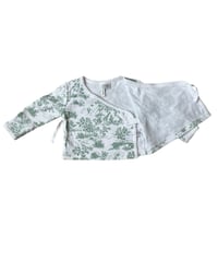 Image 5 of Janie and Jack Chinoiserie Wrap Top-3-6m