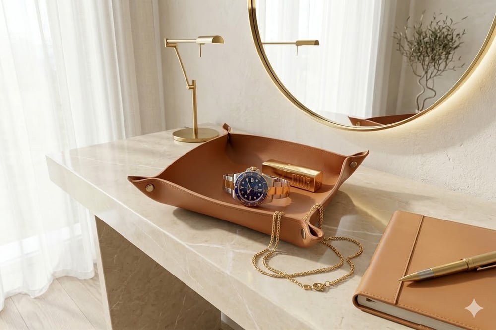 Image of Leather Tray