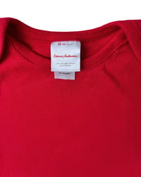 Image 3 of Hanna Andersson Red Long Sleeve Onesie-2T