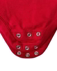 Image 4 of Hanna Andersson Red Long Sleeve Onesie-2T